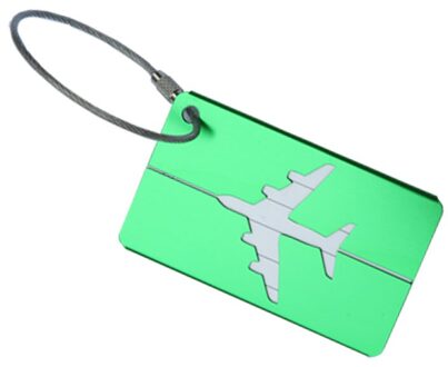 Reizen Aluminium Vliegtuig Kofferlabels Koffer Naam Adres ID Bagage Label 5