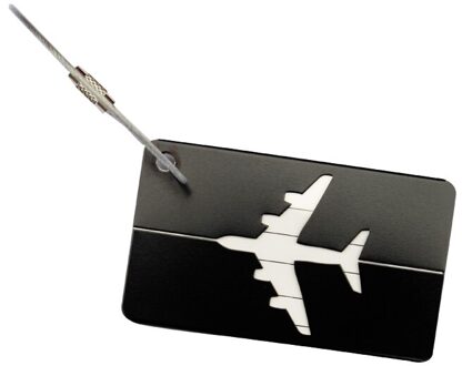 Reizen Aluminium Vliegtuig Kofferlabels Koffer Naam Adres ID Bagage Label 6