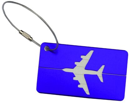 Reizen Aluminium Vliegtuig Kofferlabels Koffer Naam Adres ID Bagage Label 7