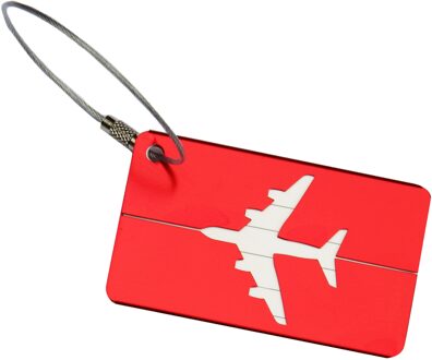 Reizen Aluminium Vliegtuig Kofferlabels Koffer Naam Adres ID Bagage Label 8