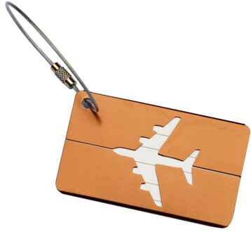 Reizen Aluminium Vliegtuig Kofferlabels Koffer Naam Adres ID Bagage Label 9