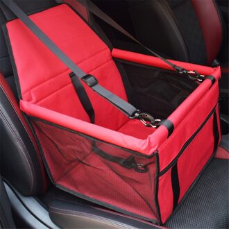 Reizen Auto Hond Carriers Vouwen Hond Seat Tassen Waterdichte Tas Draagtas Voor Katten Honden Auto Mat Hangmat Tas Huisdier puppy Carrier Rood