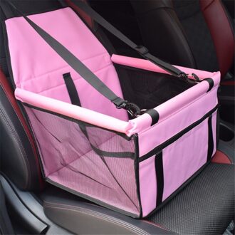 Reizen Auto Hond Carriers Vouwen Hond Seat Tassen Waterdichte Tas Draagtas Voor Katten Honden Auto Mat Hangmat Tas Huisdier puppy Carrier Roze