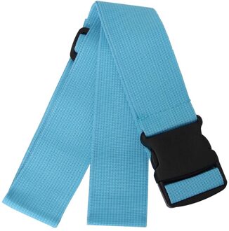Reizen Bagage Bandjes Verstelbare Koffer Bundeling Tie Bagage Nylon Riem Met Gesp Zak Accessoires Anti-Diefstal 97Cm blauw