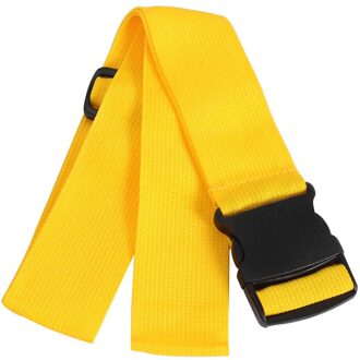 Reizen Bagage Bandjes Verstelbare Koffer Bundeling Tie Bagage Nylon Riem Met Gesp Zak Accessoires Anti-Diefstal 97Cm geel