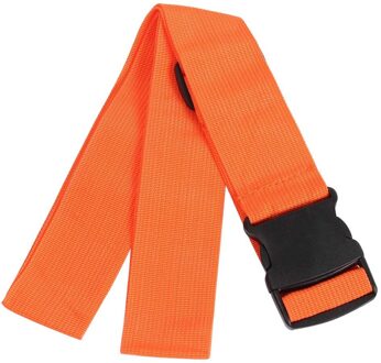 Reizen Bagage Bandjes Verstelbare Koffer Bundeling Tie Bagage Nylon Riem Met Gesp Zak Accessoires Anti-Diefstal 97Cm oranje