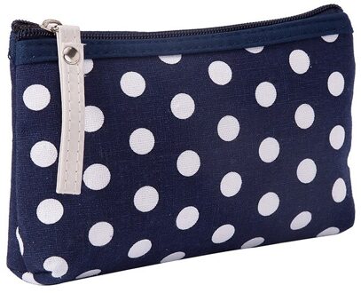 Reizen Canvas Opbergtas Draagbare Stippen Zonnebrandcrème Gezichtsmasker Organizer Bag Huidverzorgingsproducten Verpakking Zak Blauw