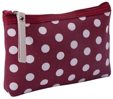 Reizen Canvas Opbergtas Draagbare Stippen Zonnebrandcrème Gezichtsmasker Organizer Bag Huidverzorgingsproducten Verpakking Zak Rood