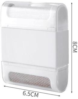 Reizen Draagbare Handmatige Haar Bal Trimmer Lint Remover Stof Haar Statische Dubbele Hoofd Borstel Voor Jas Kleren Schoonmaken Verwijderen dubbele-hoofd wit