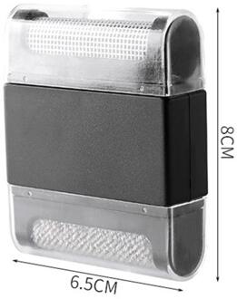 Reizen Draagbare Handmatige Haar Bal Trimmer Lint Remover Stof Haar Statische Dubbele Hoofd Borstel Voor Jas Kleren Schoonmaken Verwijderen dubbele-hoofd zwart