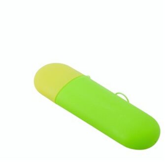 Reizen Draagbare Tandenborstel Doos Tandpasta Houder Cup Wassen Tandenborstel Cartridge Protector Mouw Box Badkamer Producten Bruin