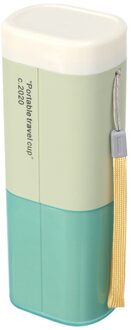 Reizen Draagbare Tandenborstel Storage Case Box Tandenborstelhouder Cover Wassen Cup Wc Opbergdoos Badkamer Accessorie groen