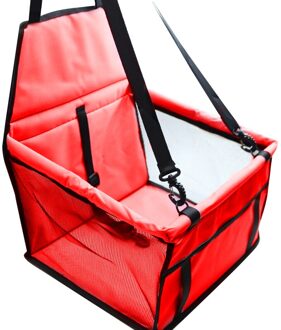 Reizen Hond Auto Seat Cover Comfortabele Oxford Hond Reizen Katten Honden Transport Mat Wasbare Vouwen Hangmat Pet Carriers Bag Rood