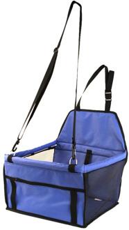 Reizen Hond Auto Seat Cover Veiligheid Opvouwbare Hangmat Carriers Bag voor Katten Seat Mand Seat Ondersteunt Auto Interieur Accessoires blauw