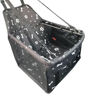 Reizen Hond Auto Seat Cover Veiligheid Opvouwbare Hangmat Carriers Bag voor Katten Seat Mand Seat Ondersteunt Auto Interieur Accessoires zwart Bone kat Claw