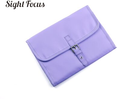 Reizen Horlogebanden Storage Case Voor Apple Samsung Horloge Band Strap Organizer Carry Bag Display Box Clutch Horloge Roll Houder Pouch lavendel