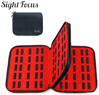 Reizen Horlogebanden Storage Case Voor Apple Samsung Horloge Band Strap Organizer Carry Bag Display Box Clutch Horloge Roll Houder Pouch zwart met rood