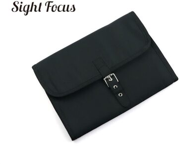 Reizen Horlogebanden Storage Case Voor Apple Samsung Horloge Band Strap Organizer Carry Bag Display Box Clutch Horloge Roll Houder Pouch zwart