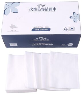 Reizen Katoen Wegwerp Wassen Handdoek Zachte Schone Schoonheid Handdoek Ongecomprimeerde Natte En Droge Handdoek 80 sheets