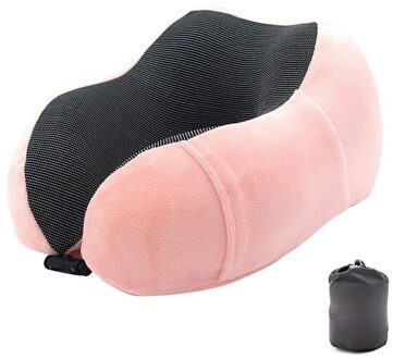 Reizen Nekkussen Memory Foam U-Vormige Hals Ondersteuning Hoofdsteun Reizen Kussens Health99 roze