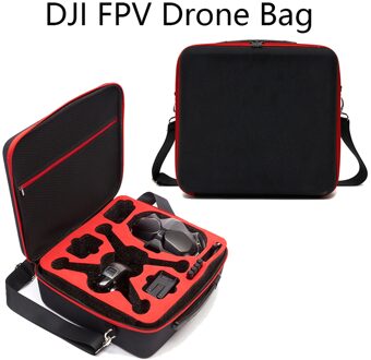 Reizen Opslag Schoudertas Drone Rugzak Hard Shell Draagtas Doos Voor Dji Fpv Combo Drone Квадрокоптер Rood