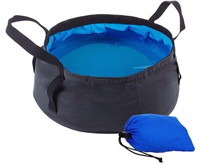 Reizen Opvouwbare Bassin Camping Wastafel Water Emmer Opvouwbare Wastafel Voetenbad Tas Outdoor Bagage Verpakking Organisatoren Accessoires blauw