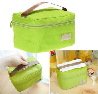 Reizen Oxford Tinfoil Geïsoleerde Koeler Thermische Picknick Lunch Tas Waterdichte Tote Lunch Tas Voor Kinderen Volwassen AIC88 groen