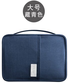 Reizen Portemonnee Familie Paspoorthouder Creatieve Waterdichte Document Case Organizer 3017/22 1-blauw
