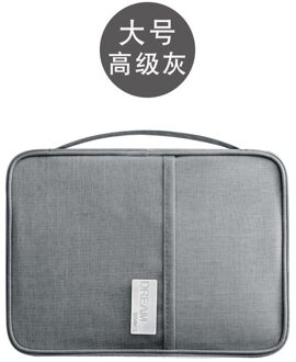 Reizen Portemonnee Familie Paspoorthouder Creatieve Waterdichte Document Case Organizer 3017/22 1-grijs