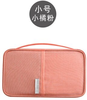 Reizen Portemonnee Familie Paspoorthouder Creatieve Waterdichte Document Case Organizer 3017/22 2-roze