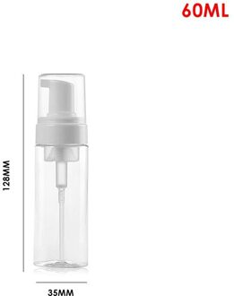 Reizen Pot Handheld Transparant Lege Container fles Shampoo Dispenser vloeibare zeep handdesinfecterend houder badkamer accessoires 60ml