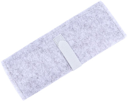 Reizen Stijltang Opbergtas Krultang Pouch Hittebestendige Mat Pad Portable Fold Beschermhoes Haar Styling Tool licht grijs