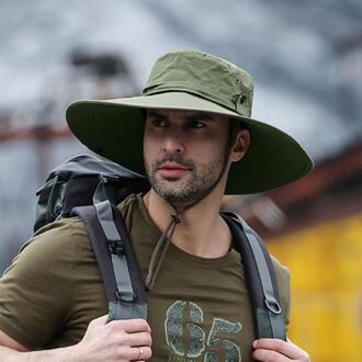 Reizigers Ourtdoors Op Voet Visser Hoed Man Brede Rand Hoed Waterdichte Hoed Camping Mannen Plus Size Emmer Hoed Zon Cap 05