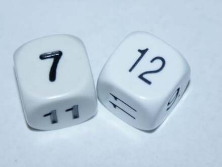 Reken Dobbelsteen 7-12 (10 stuks)