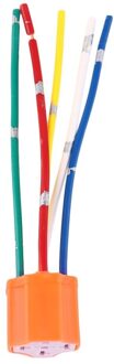 Relais Socket Auto Relais Oranje Plastic Vervanging Relais Socket Harness 5 Pin 5 Draad Voor Auto Automotive Relais