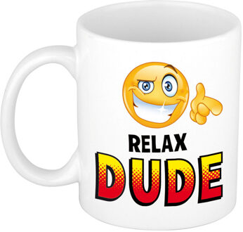 Relax dude cadeau mok / beker - cadeau collega - feest mokken Multikleur