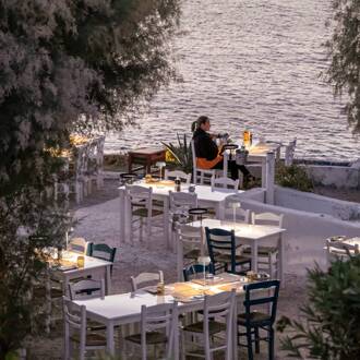 Relax LED tafellamp met voet, wit, op batterijen, IP54