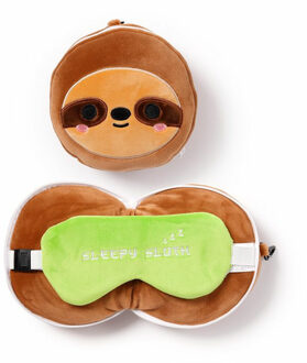 Relaxeazzz reiskussen luiaard met oogmasker