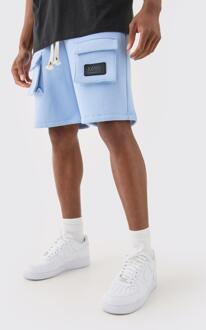 Relaxed Cargo Tab Short, Baby Blue - XL