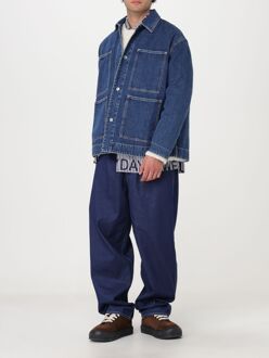 Relaxed Fit Denim Jas Middelblauw