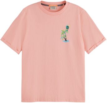 Relaxed Fit Graphic Shirt Dames roze - groen - blauw - geel - rood