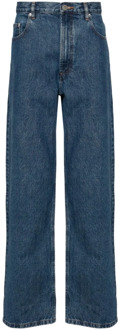 Relaxed Stonewashed Wide-leg Jeans A.p.c. , Blue , Heren - W32