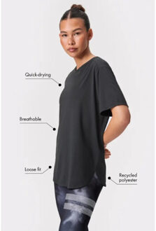 Relaxed tee u668-9999 Zwart - XL