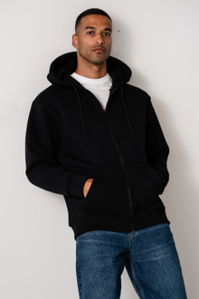 Relaxed Zip Hoodie - Zwart - L