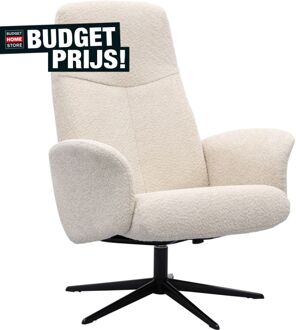 Relaxfauteuil Brixton in stof Teddy Beige