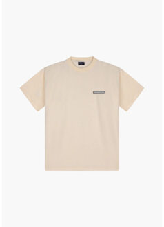 Relaxt summer t-shirt i Ecru - M