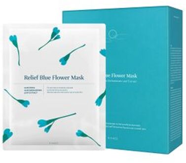 Relief Blue Flower Mask Set 35ml x 10 pcs