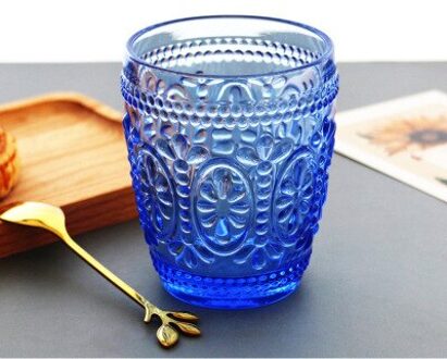 Reliëf Vintage Stemless Wijn Water Sap Glas Tumbler Cup 2