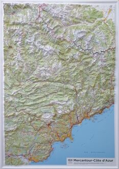 Reliëfkaart 60178 Mercantour / Côte d'Azur met voelbaar 3D reliëf | 80 x 113 cm | IGN - Institut Géographique National