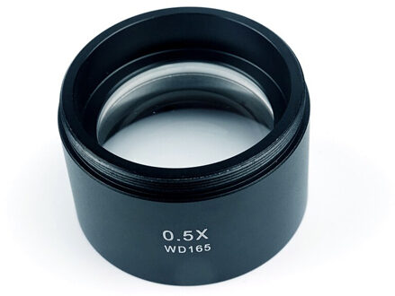 Relife 0.5X 0.7X Trinoculaire Stereo Microscoop Extra Lens Doelstelling Glas Lens Voor Microscoop Onderdelen Accessoire Barlow Lens M-21 0.5X